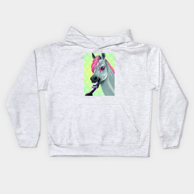Pink Addiction Kids Hoodie by ddraw